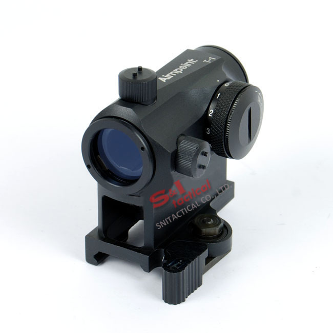 Quick Release Micro T1 1X24 Red&Green Dot Scope Black